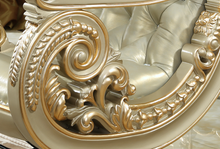 Cargar imagen en el visor de la galería, American style office furniture solid woodEuropean gold leather comfortable executive chair