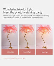 Load image into Gallery viewer, Modern minimalist ins living room decoration resin floor lamp bedroom light luxury atmosphere feather lamp