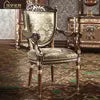 Load image into Gallery viewer, European Style Rococo Dinning Sets Best Price White Dining Table And Chairs Marble Top Solid Wood Center Table Set