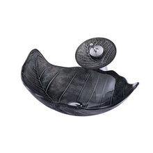 Загрузить изображение в средство просмотра галереи, Black Leaf Small Hand Basins Kitchen Bathroom Cabinet Sinks Color Modern Sink Bathroom Wash Basin with Pedestal