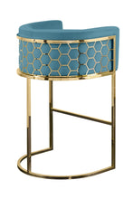 Charger l'image dans la galerie, Modern High Quality Stainless Steel Frame Upholstered Bar Stool High Chair For Coffee shop Bistro furniture