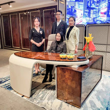 Load image into Gallery viewer, luxury furniture office table executive desk office set