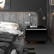 Charger l'image dans la galerie, Smart Coffee Table Built in Fridge Smart Coffee Table Screen with Fridge Side Table with Charger and Led