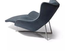 Load image into Gallery viewer, egoiste indoor steel base unique design living room chair sofa modern elegant luxury leather chaise lounge