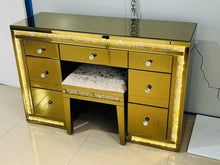 Load image into Gallery viewer, Modern Mirror Furniture Dressing Table with Light