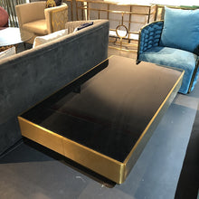 Lade das Bild in den Galerie-Viewer, Deluxe Stainless steel furniture living room glass table square coffee table sets