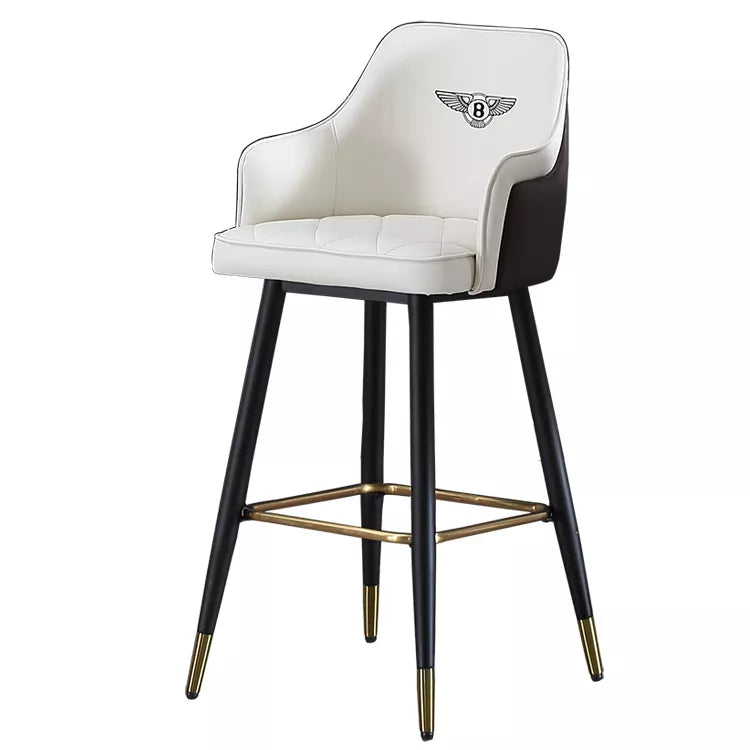 Modern leather chair bar stool for Restaurant bar chairs La Moderno