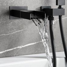 Cargar imagen en el visor de la galería, Faucet Wall Mounted Waterfall Bathtub Faucet with Handle Shower set