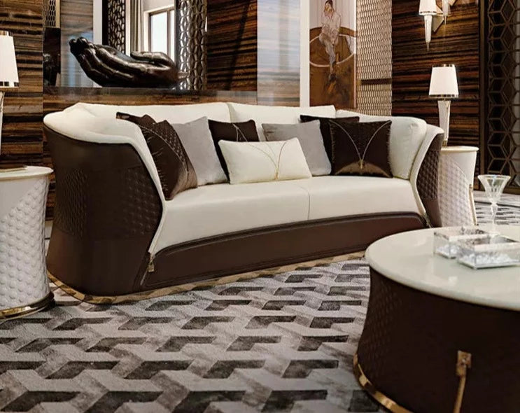 Vogue livingroom furniture Italian sofa set leather modern luxury living room furniture