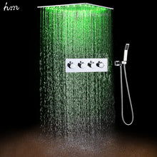 Load image into Gallery viewer, Shower Head Built in Ceiling Shower with Led Lights Stainless Steel
