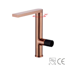 Charger l'image dans la galerie, Boutique Solid Brass Single Handle Long Neck Hand Wash Bathroom Faucet