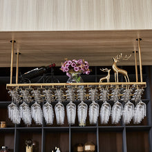 Load image into Gallery viewer, Metal Glass Cork Holder Shelf Countertop Display Red Wine Rack