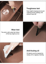 Cargar imagen en el visor de la galería, 304 Rose Gold Sink for Bar or Kitchen Handmade Rectangular Used Undermount Kitchen Sinks Stainless-steel Sink