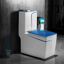 Load image into Gallery viewer, Elegant Toilet Bowl Square Floor Mounted Gravity Flushing Dual-Flush