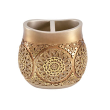 Lade das Bild in den Galerie-Viewer, Luxury 7 PCS resin bathroom set with golden bathroom accessories