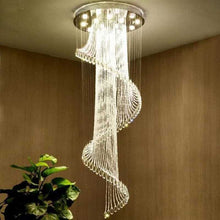 Load image into Gallery viewer, Villa staircase chandelier
Duplex staircase chandelier
Statement staircase chandelier
Artistic staircase chandelier
Glass staircase chandelier