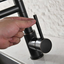 Load image into Gallery viewer, Pull down kitchen faucet
Pull out kitchen faucet
Single handle kitchen faucet
Double handle kitchen faucet
Commercial style kitchen faucet
Touchless kitchen faucet
Wall mount kitchen faucet
Deck mount kitchen faucet
Stainless steel kitchen faucet
Black kitchen faucet
Brass kitchen faucet
Matte black kitchen faucet