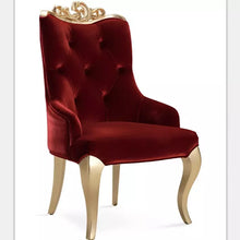 Load image into Gallery viewer, high fasion wooden hotel furniture,sapphire fabric chair,hotel chair