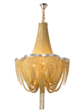 Load image into Gallery viewer, Long drop chandelier for staircase
High ceiling staircase chandelier
Spiral staircase chandelier
Contemporary staircase chandelier
Large staircase chandelier