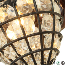 Load image into Gallery viewer, newest design elk deer head led crystal glass wall lamps