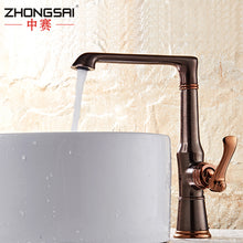 Charger l'image dans la galerie, Deck Mounted Brass ORB Bathroom Single Lever Basin Mixer Tap