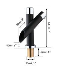 Charger l'image dans la galerie, Nordic style Innovative Black simple Bathroom Basin Faucet Cold and Hot