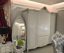 Load image into Gallery viewer, Neoclassical style European wooden fancy sample bedroom wardrobe cabinet