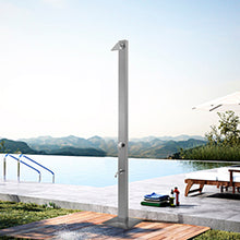 Load image into Gallery viewer, Outdoor beach garden pool 304 brushed stainless steel shower panel waterfall outdoor pool shower