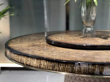 Load image into Gallery viewer, Luxury 4 Seater Leather Dining Table Round surface leg solid wood round glossy painting dining table set