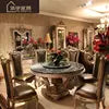 Load image into Gallery viewer, classical dinning table set dining room furniture European luxury dining table set with 6 chairs