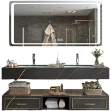 Загрузить изображение в средство просмотра галереи, High End Luxury Style Bagno Bathroom Heated Defogging Sink Cabinet Vanity