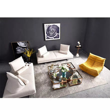 Cargar imagen en el visor de la galería, Italian light luxury coffee table living room furniture tempered glass table combination mirror stainless steel tea table
