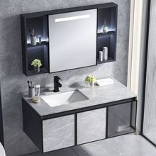 Загрузить изображение в средство просмотра галереи, Household style bath room wall Mounted style cabinet mirror bathroom vanity cabinet modern