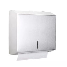 Lade das Bild in den Galerie-Viewer, Bathroom Wall Mounted Stainless Steel Hand Toilet Tissue Paper Towel Dispenser Holder