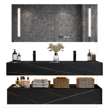 Load image into Gallery viewer, Sintered Stone Wall Mount Bathroom Sink Wash Basin