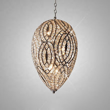 Load image into Gallery viewer, Luxury Egg style modern hanging crystal chandelier ceiling lights