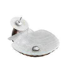 Load image into Gallery viewer, High Quality Custom White Shell Counter Top Solid Surface Bathroom Cabinet Basin Vanity Wash Basin Sink with Faucet and Pop Up Drainer Included