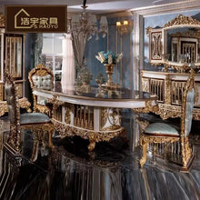 Load image into Gallery viewer, Antique Home Furniture Dinning Room Table Sets Luxury Dining Table Set