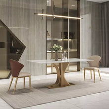 Load image into Gallery viewer, Dinning table set 4 chair royal luxury italian dining table gold furniture