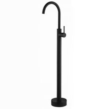 Cargar imagen en el visor de la galería, American Style Stainless Steel Glossy Floor Mounted Freestanding Bathtub Faucet