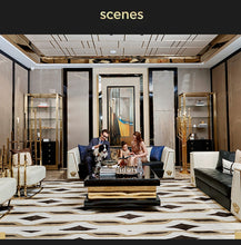 Load image into Gallery viewer, Stainless steel center table square coffee table for living room