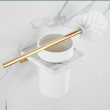 Load image into Gallery viewer, Marble 6 Piece Bathroom Hardware Set Bath Accessories Kit Bathroom Fixtures towel rack set