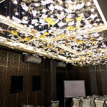 Load image into Gallery viewer, modern design decorative crystal led lighting big chandelier pendant lamp