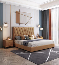 Load image into Gallery viewer, Luxury Design beds Gold Leaf Carving King Size Bed European Classic Royal Luxury Golden Wooden Bedroom beds