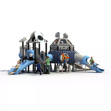 Load image into Gallery viewer, New Design Kindergarten Children Outdoor Playground Equipment Theme Park Preschool Outdoor Plastic Slide Playground Set