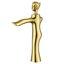 Charger l'image dans la galerie, Metal Beauty Women Face Shaped Washbasin Faucet Health Water Sink Tap