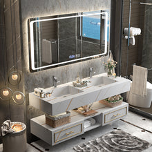 Загрузить изображение в средство просмотра галереи, High End Luxury Style Bagno Bathroom Heated Defogging Sink Cabinet Vanity