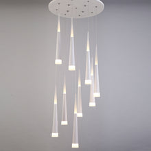 Load image into Gallery viewer, Glass staircase chandelier
Multi-layer staircase chandelier
Artistic staircase chandelier
Villa staircase chandelier
Hotel staircase chandelier