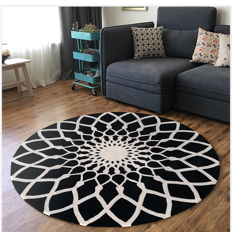Luxury wool carpet floor mat Round Custom Carpets hand tufted Rug
