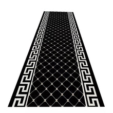 Load image into Gallery viewer, Hotel restaurant anti-skid and dirt rug Easy to handle black Commercial advertising custom runner rugs
